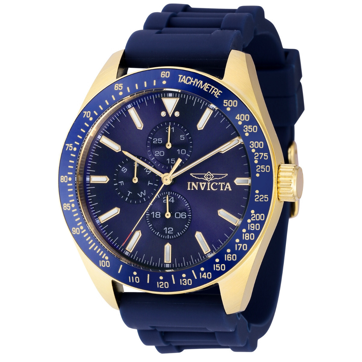 Invicta Men’s Aviator nomad Quartz Multifunction Black Dial Watch 45mm