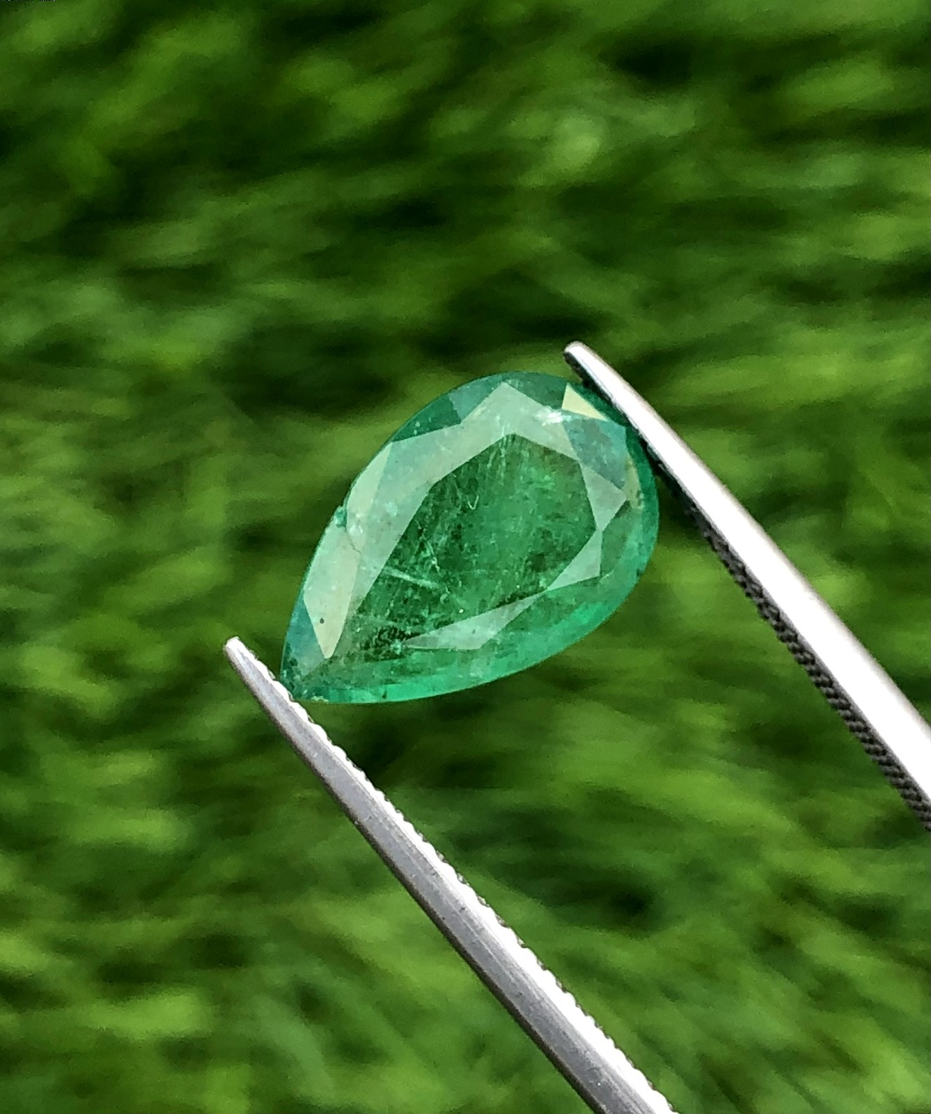 Natural 2.55 CT Emerald Pear Shape From Zambia Amazing Charming Loose Gemstone