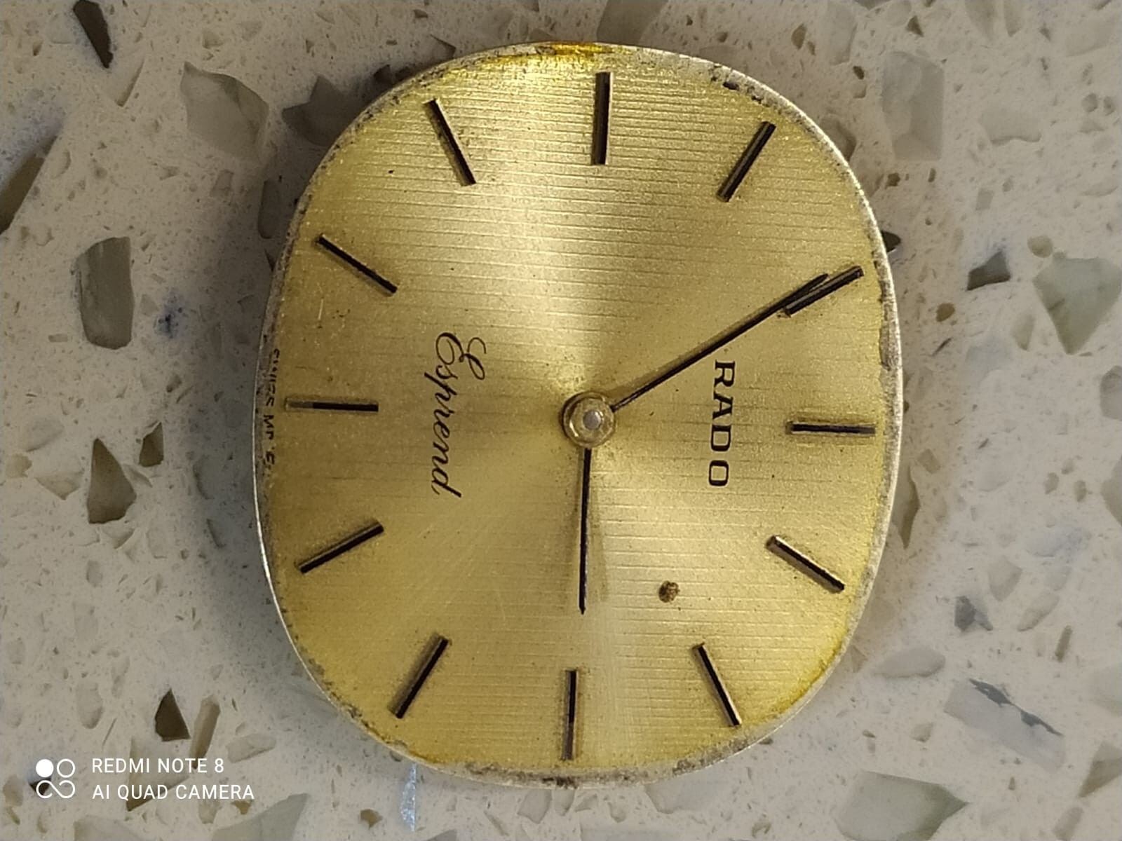 ETA / P 7001 Movement With Dial RADO watch Work & Stop Used