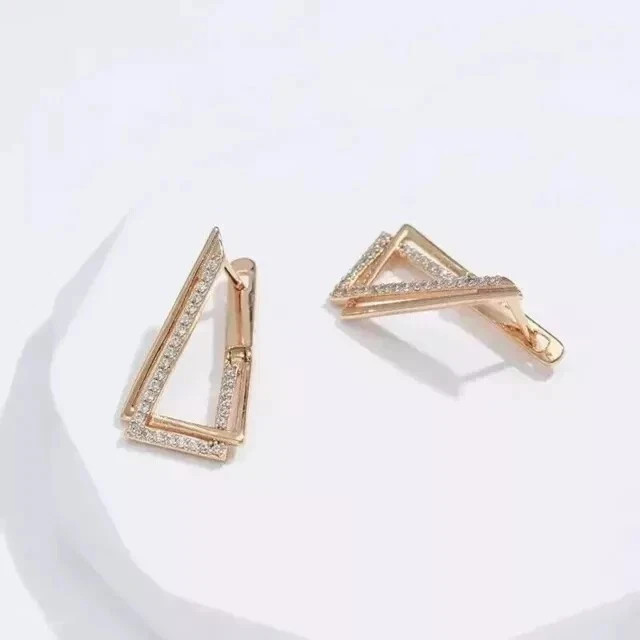 Women’s Engagement Hoop Earrings Round Cut Simulated Diamond 925 Starling Silver
