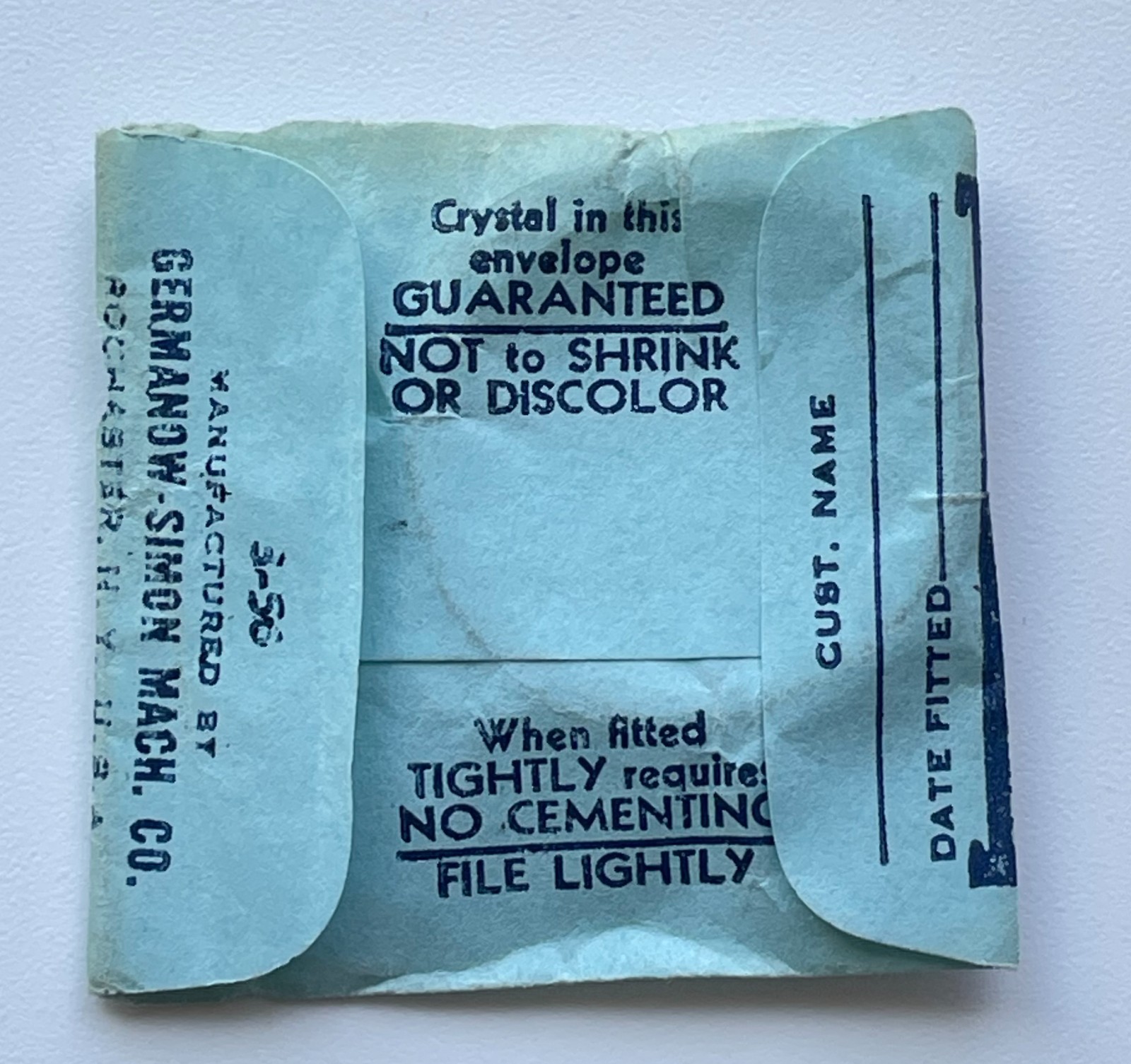 GS Pa427 Watch Crystal 28.1mm 25.0mm Croton Replacement Vintage Plastic NOS Part