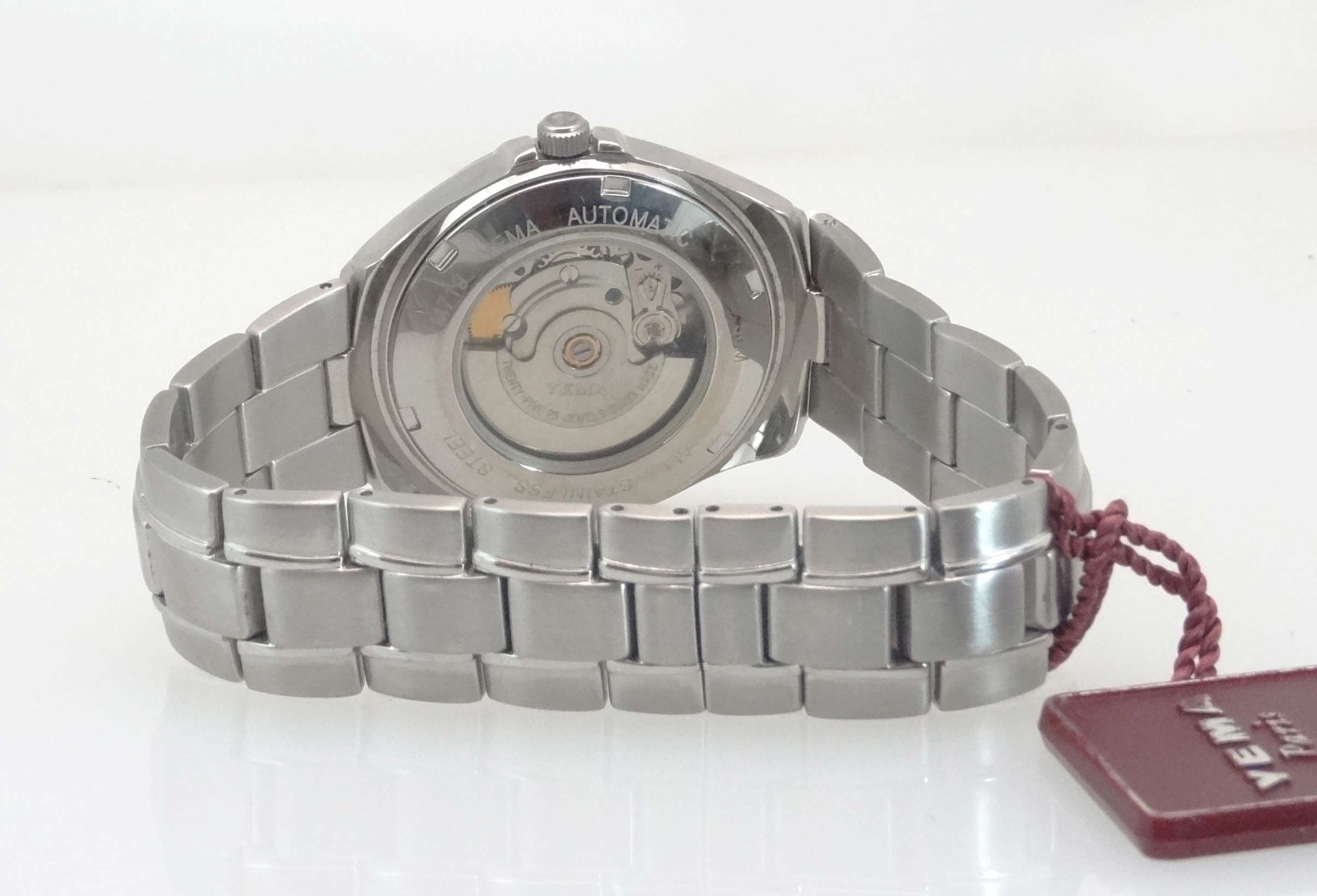 YEMA YM 717 Men’s Stainl-St Swiss Automatic Winding Day-Date Watch – NEW – 5-ATM