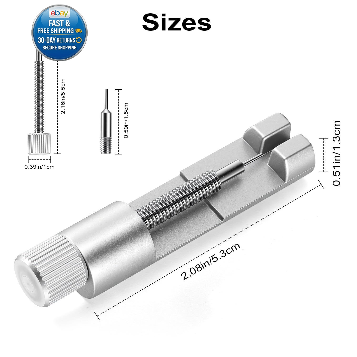 Solid Watch Link Removal Kit, Tools to Adjust and Remove Blue