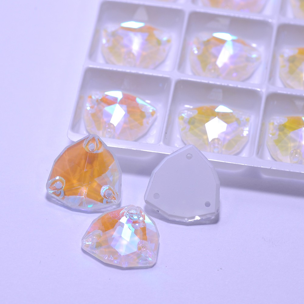 Trilliant Crystal Neon Sew On Rhinestones Fluorescence Mocha Sewing accessory