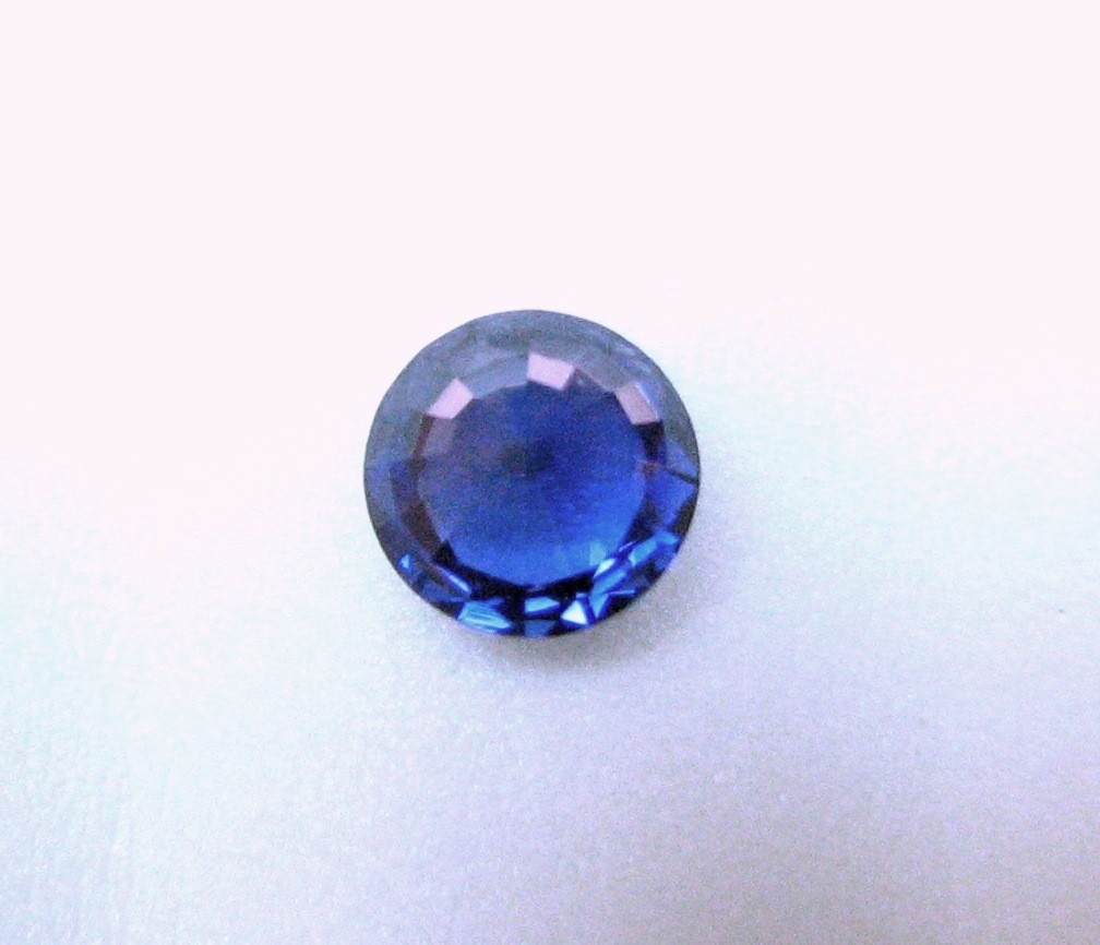 Authentic Natural Fine Gem Round Blue Sapphire 5.6×3.6 MM, 0.82 Carat- RARE