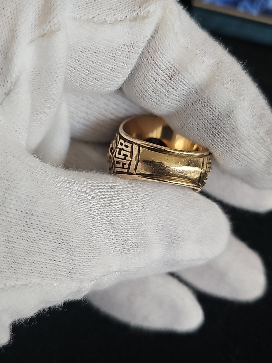 Vintage 1958 Balfour 10K Yellow Gold The City College New York Ring 23.4 Grams