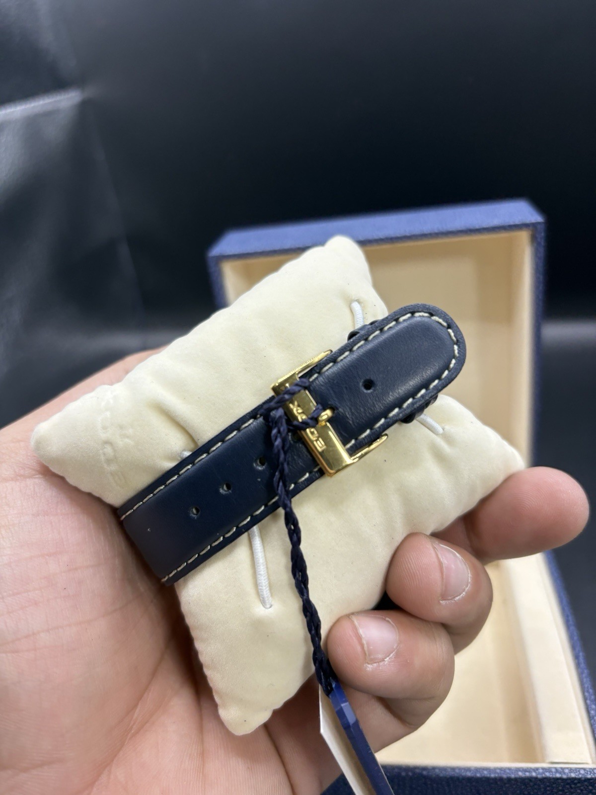 Edox Delfin 200M Blue Dial Quartz New Battery Runs In Box 40mm