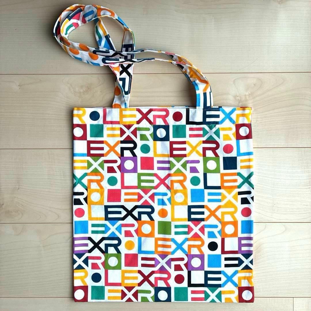 Rolex Jubilee Motif Canvas Tote Bag Multi-Color Logo Novelty Rare VIP Gift Rare
