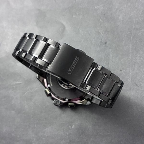 SEIKO Astron SBXB049 8X53 GPS Solar Titanium 46mm Wrist 20.5cm Black Watch