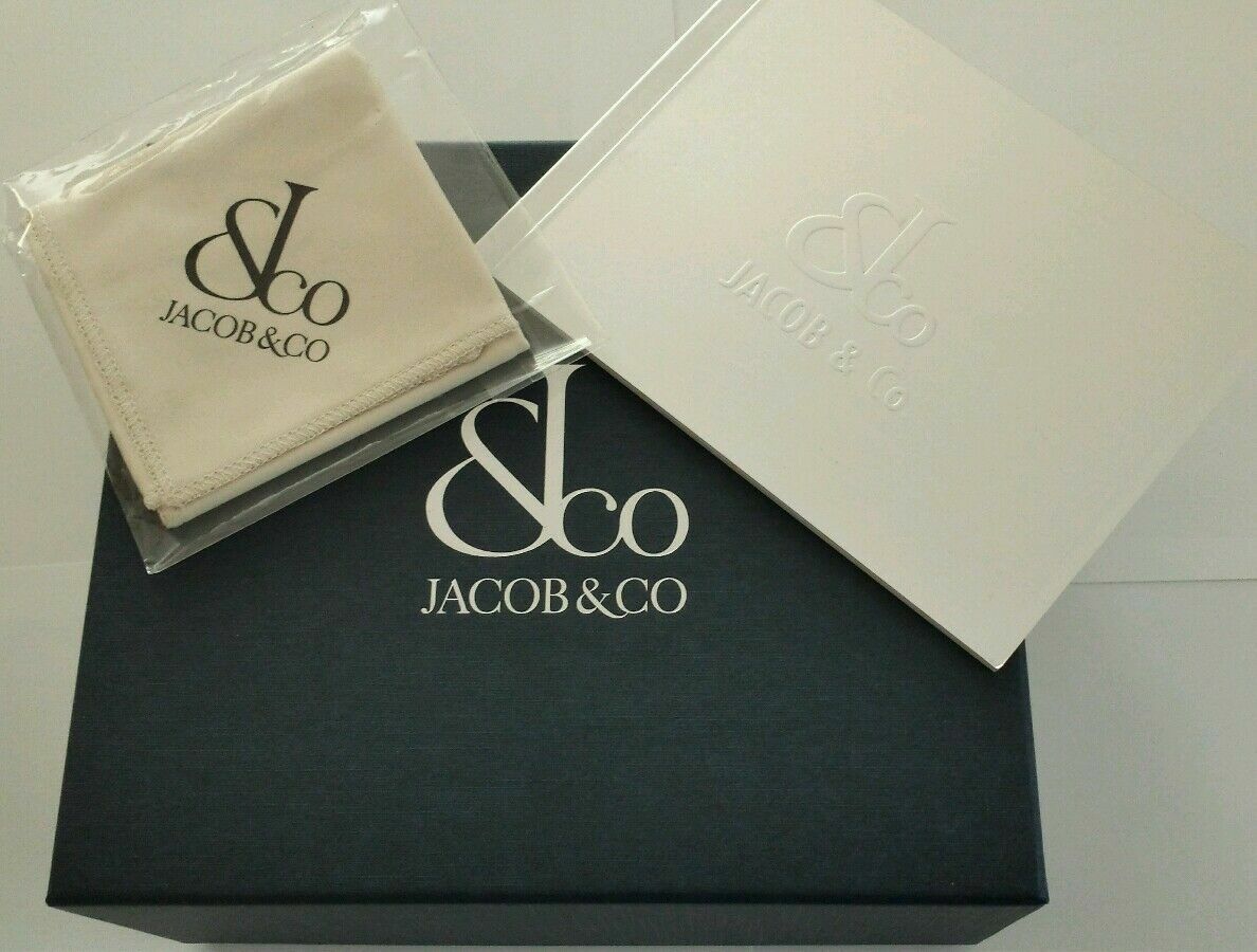 JACOB & CO 47MM 5 TIME ZONE JC24DA AUTHENTIC STAINLESS STEEL LADIES DIAMOND WATC