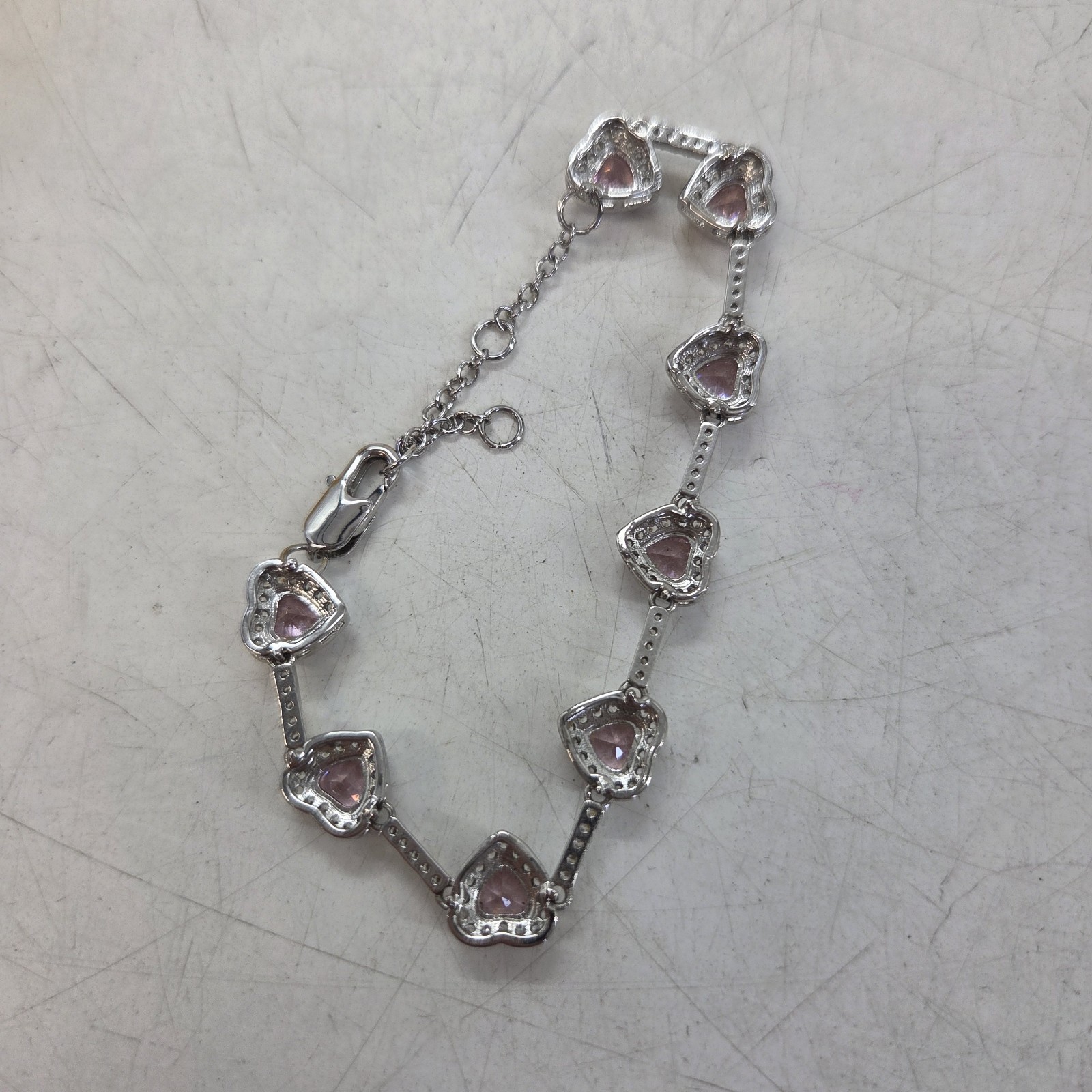 Swarovski Una Pink Crystal Necklace Earrings Set Boxed & Pink Unbranded Heart