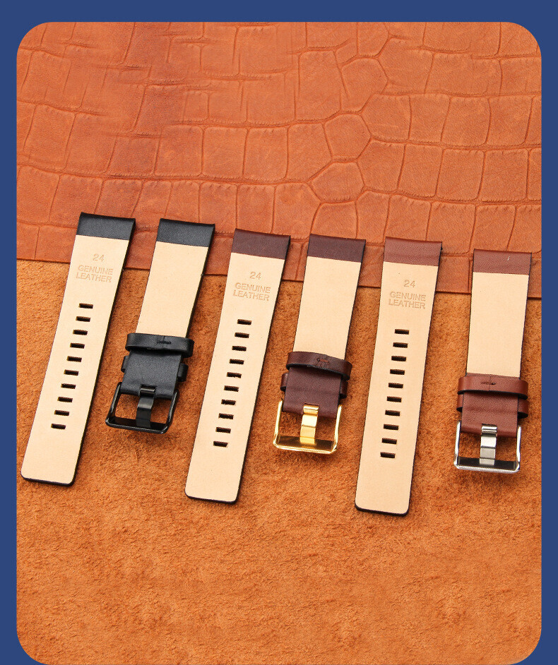 Genuine Cowhide Leather Watch Band Straps Mens 22/24/26/28/30/32/34mm for Diesel