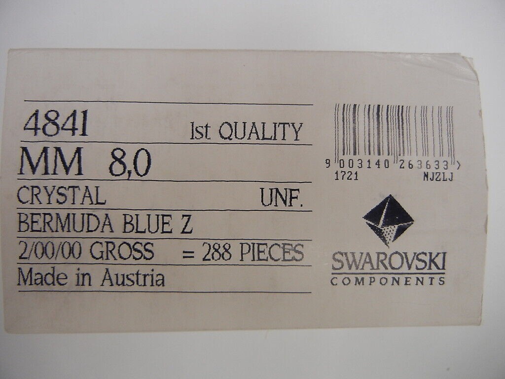 24 swarovski crystal 3/4 flatback cubes,8mm bermuda blue Z #4841