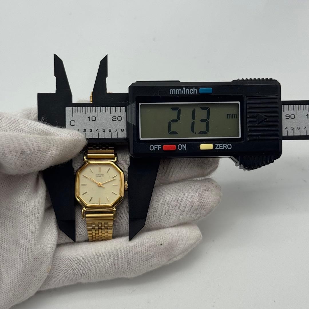 SEIKO New Battery Watch Working Item Condition 2C21 5170 Octagon Rare