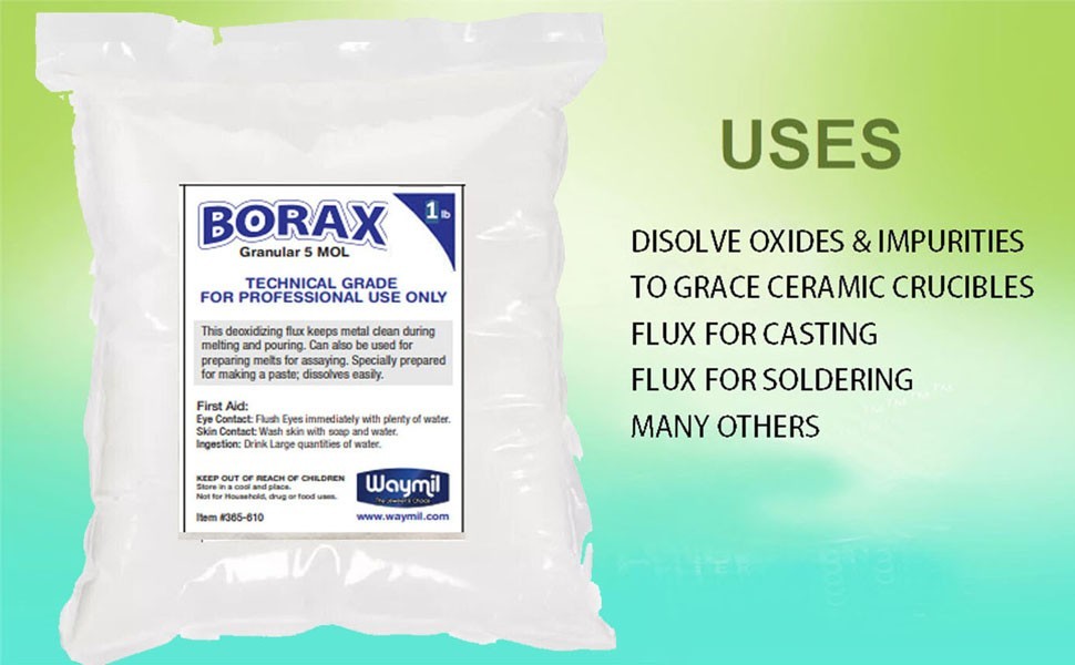 454 Grams Borax Flux Powder For Metals Soldering Welding Casting Forging