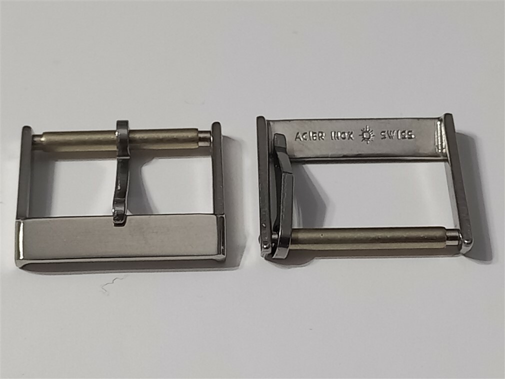 RARE NOS 1960-70’S 16MM SWISS S.STEEL BUCKLE – FITS ALL SWISS VINTAGE WATCHES