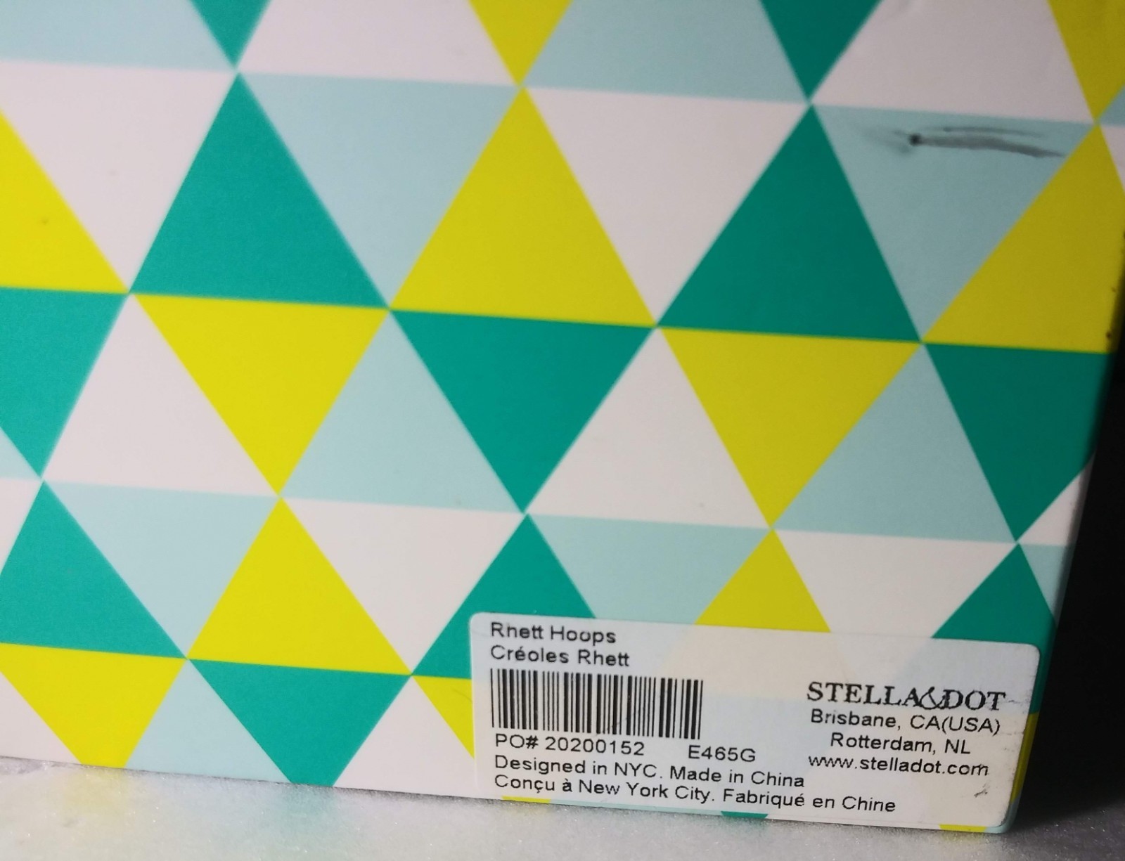 Stella & Dot Rhett Hoops Earrings – Silver & Gold – NIB –