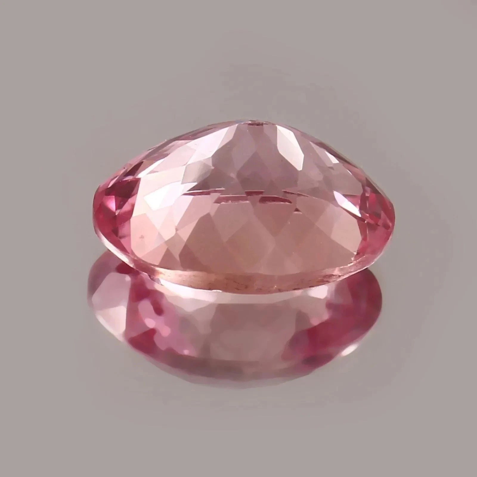 AAA 11.70 Ct Lab-Created Ceylon Padparadscha Sapphire Oval Cut Loose Gemstone