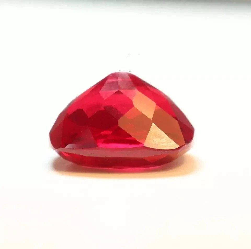 Unheated 10 Ct Natural BURMA Pigeon Blood Red Ruby Certified Loose Gemstone