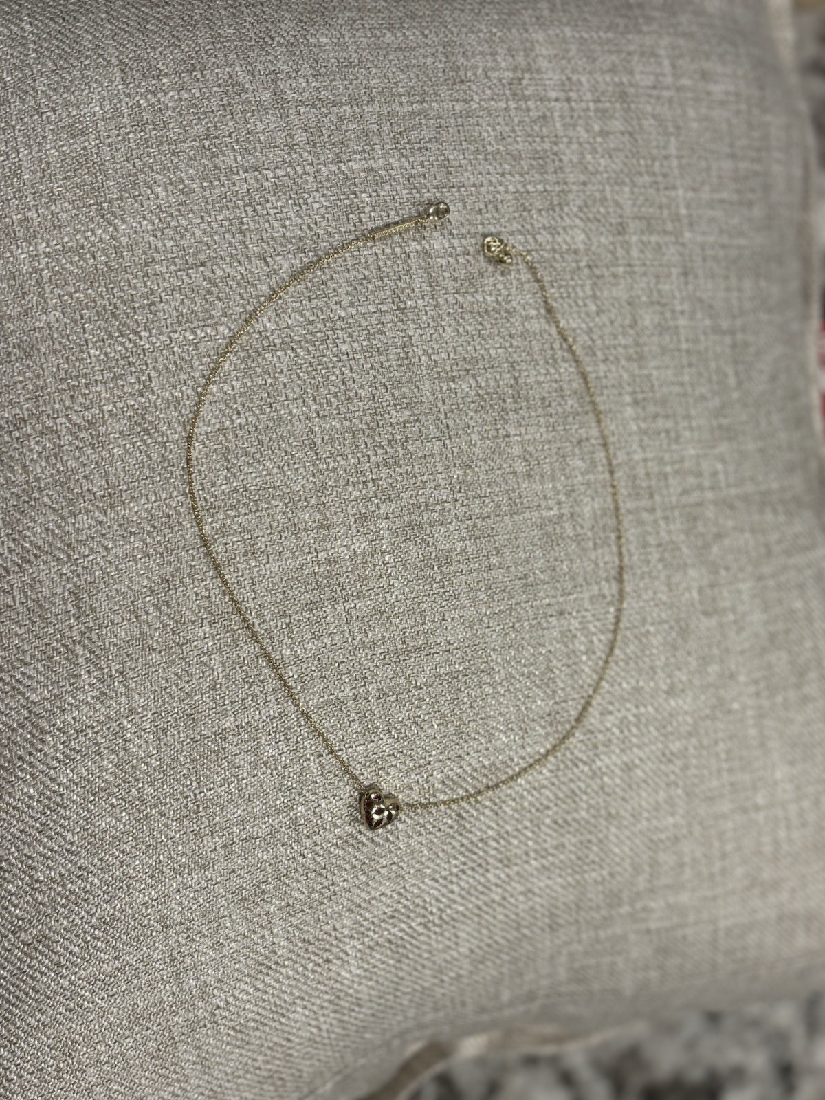 Kendra Scott Gold & Pink Heart Pendant Cable Chain Necklace
