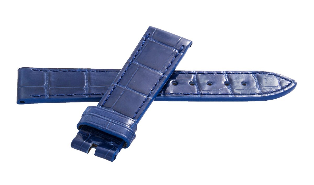 Chopard 18mm x 16mm Blue Shiny Alligator Watch Band 105/070