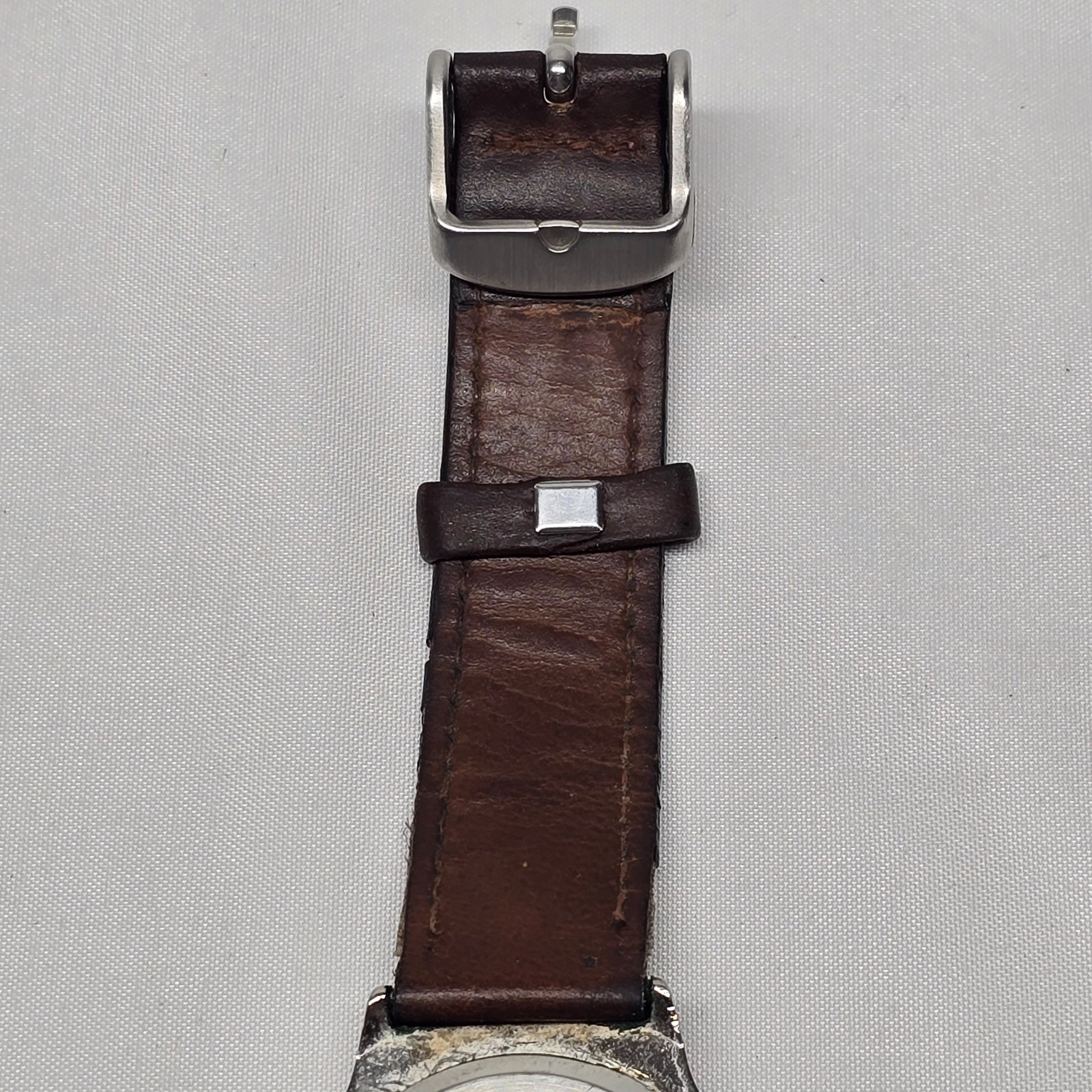 Vintage 1990s Mercedes-Benz Quartz Watch – Black Dial – Teardrop Steel Case