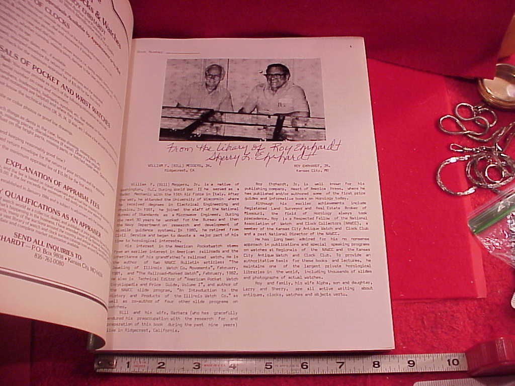 ILLINOIS BOOK American Pocket Watches Volume Two Roy Ehrhardt 1985 LIBRARY COPY