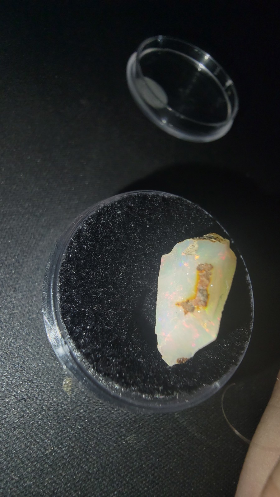 Natural Welo Ethiopian Opal 3.6ct Raw Gem Real AA+ Pink Green Red Rolling Flash