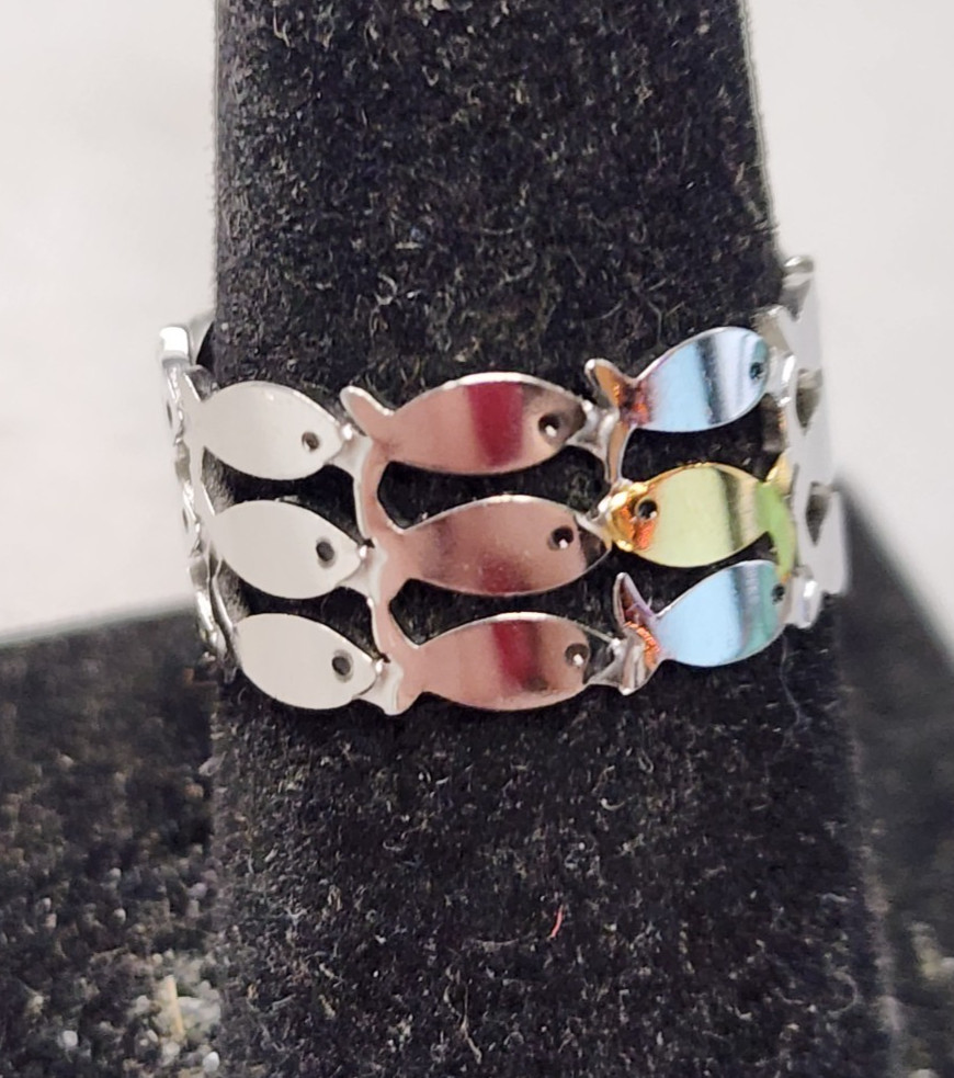 Hope Rings Swim Against The Current Adustable Ring sz 8.5