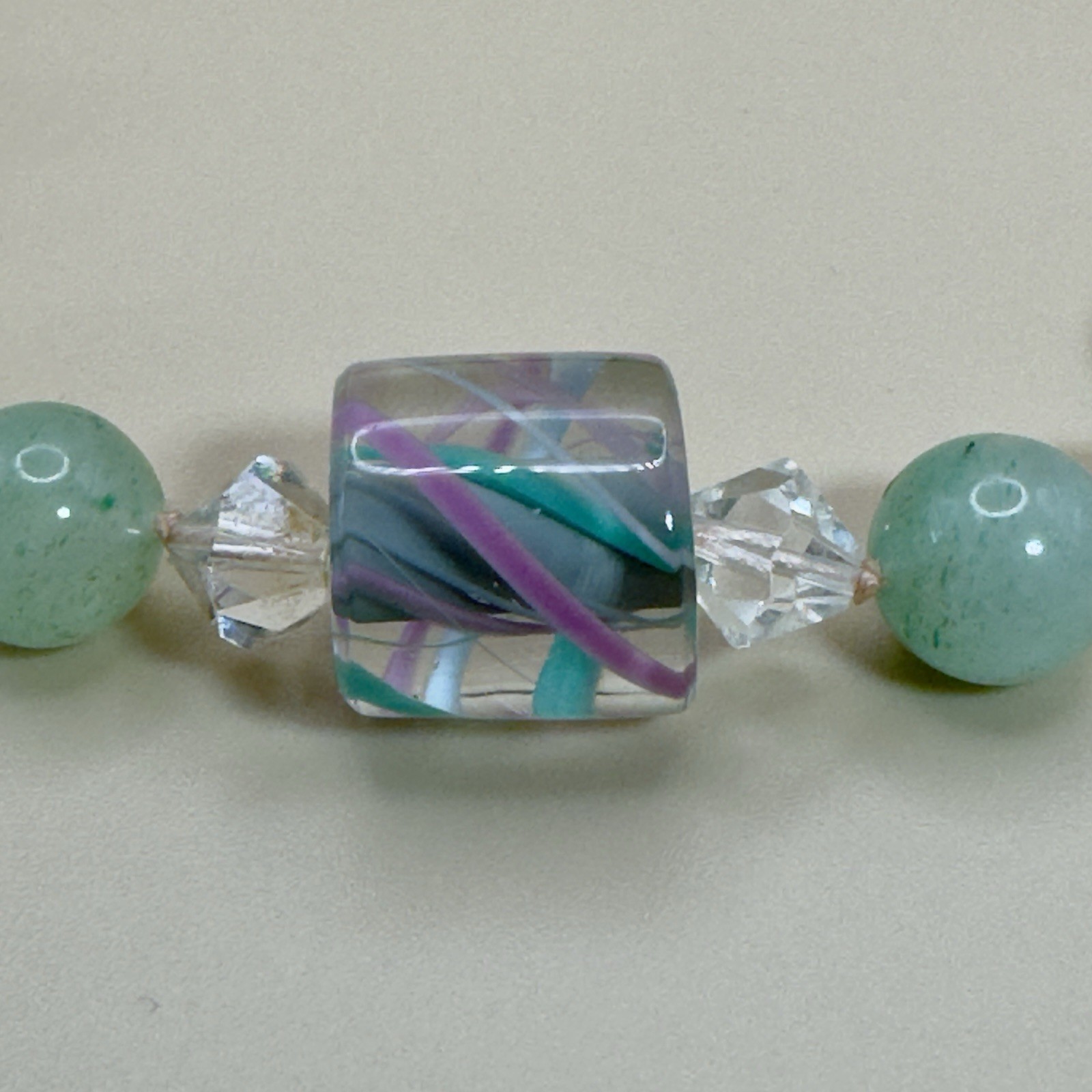 Pink And Green Gemstone Necklace Set, 24in Clasp And 32in Endless Strand