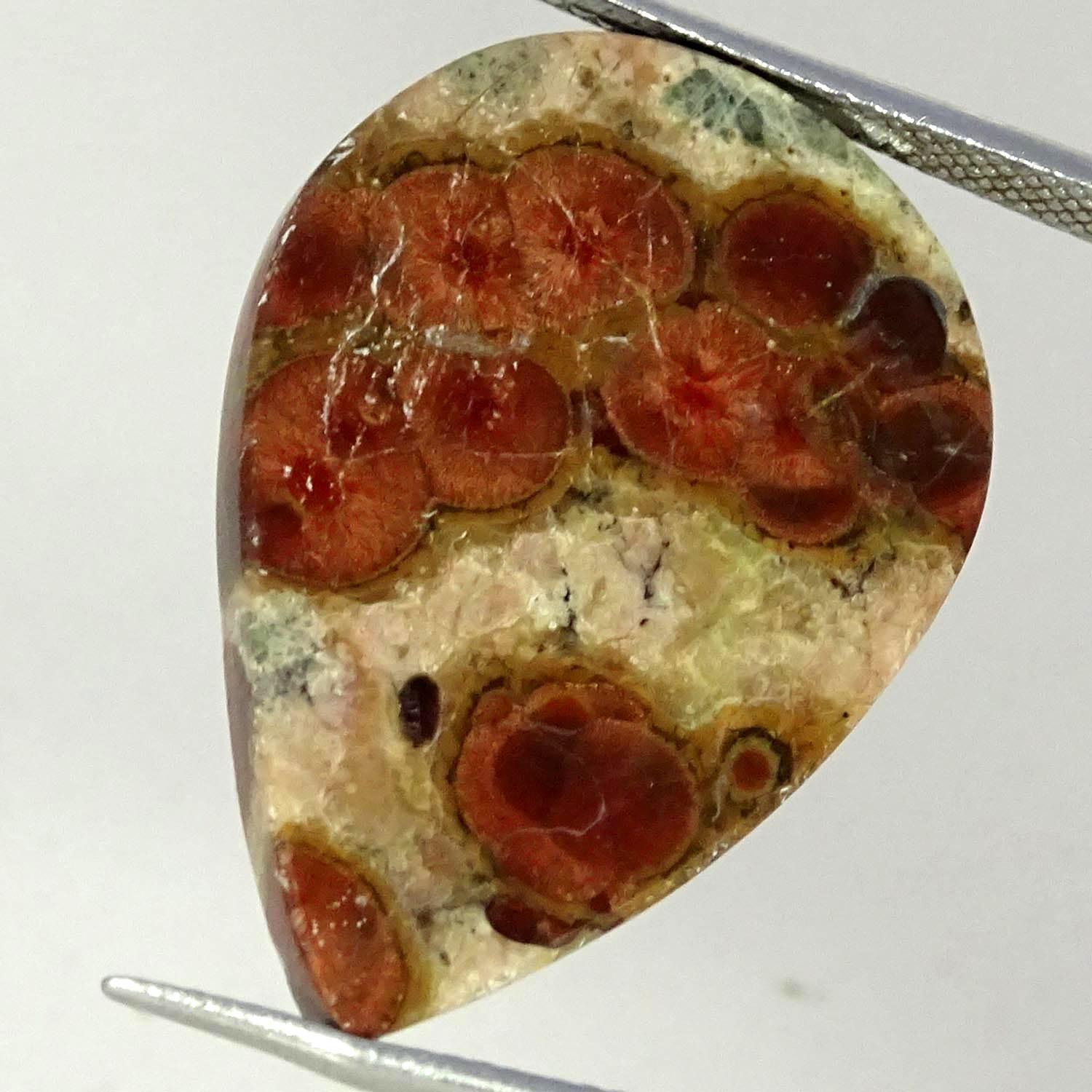 20.50Cts 100% Natural Peanut Obsidian Pear Cabochon Gemstone 21X30X5MM