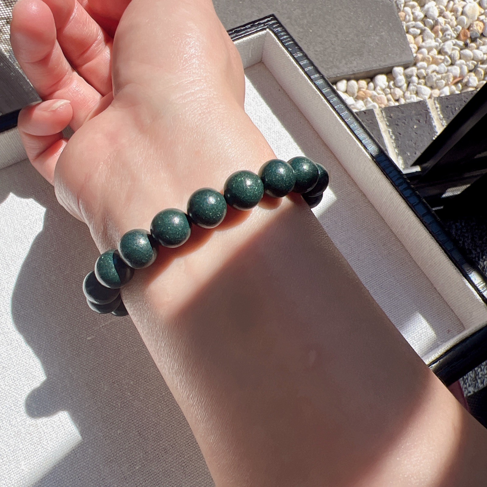 Beautiful Bracelet Made from Natural Special Herbal Ingredients, 10mm bead