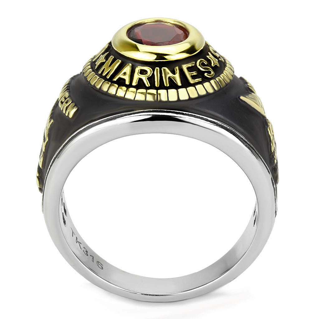 US Marines Stainless Steel Gold Black Red USMC United States USA RING US Seller