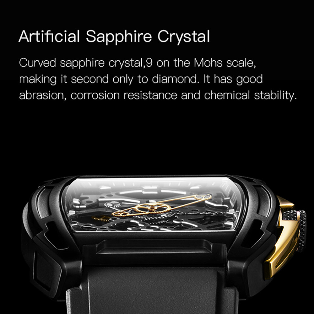 CIGA Design Z Series Automatic Openworked Steel Dlc Gold Black Men’s Watch