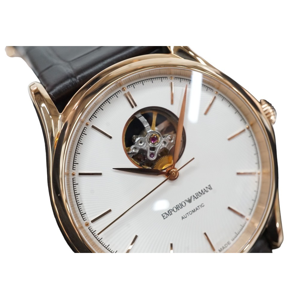 EMPORIO ARMANI ARS-3301 Stainless Steel / Rose Gold Plated 42.0mm #KNW2194