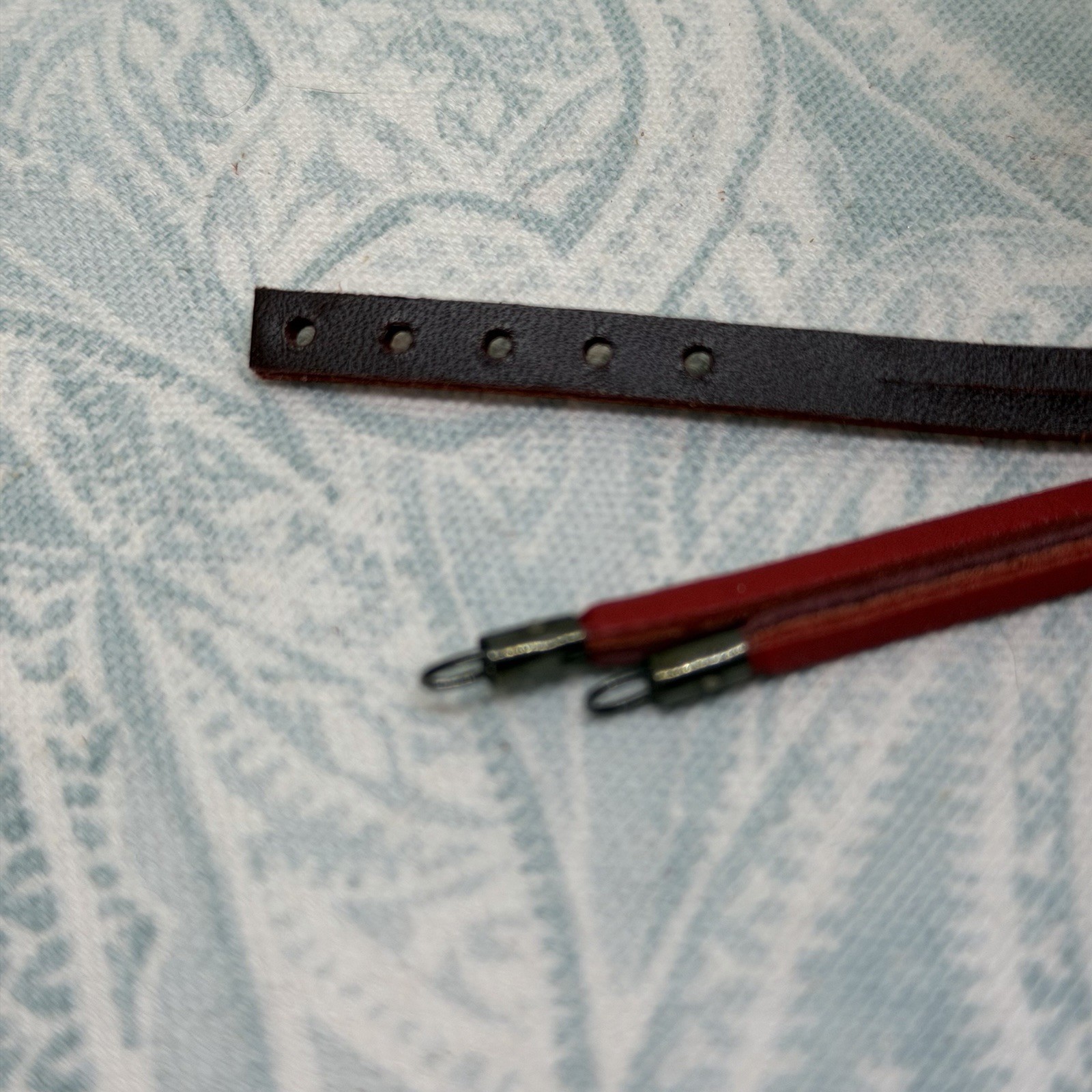 Authentic Trollbeads Red/Bordeaux Leather 14.2 inch/36 cm Bracelet, New