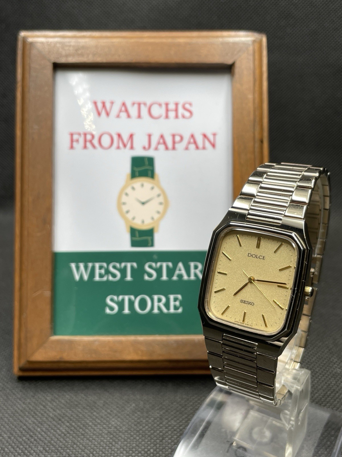 [Near Mint] Vintage Seiko Dolce 8N41-5140 Gold Quartz Men’s Watch JAPAN