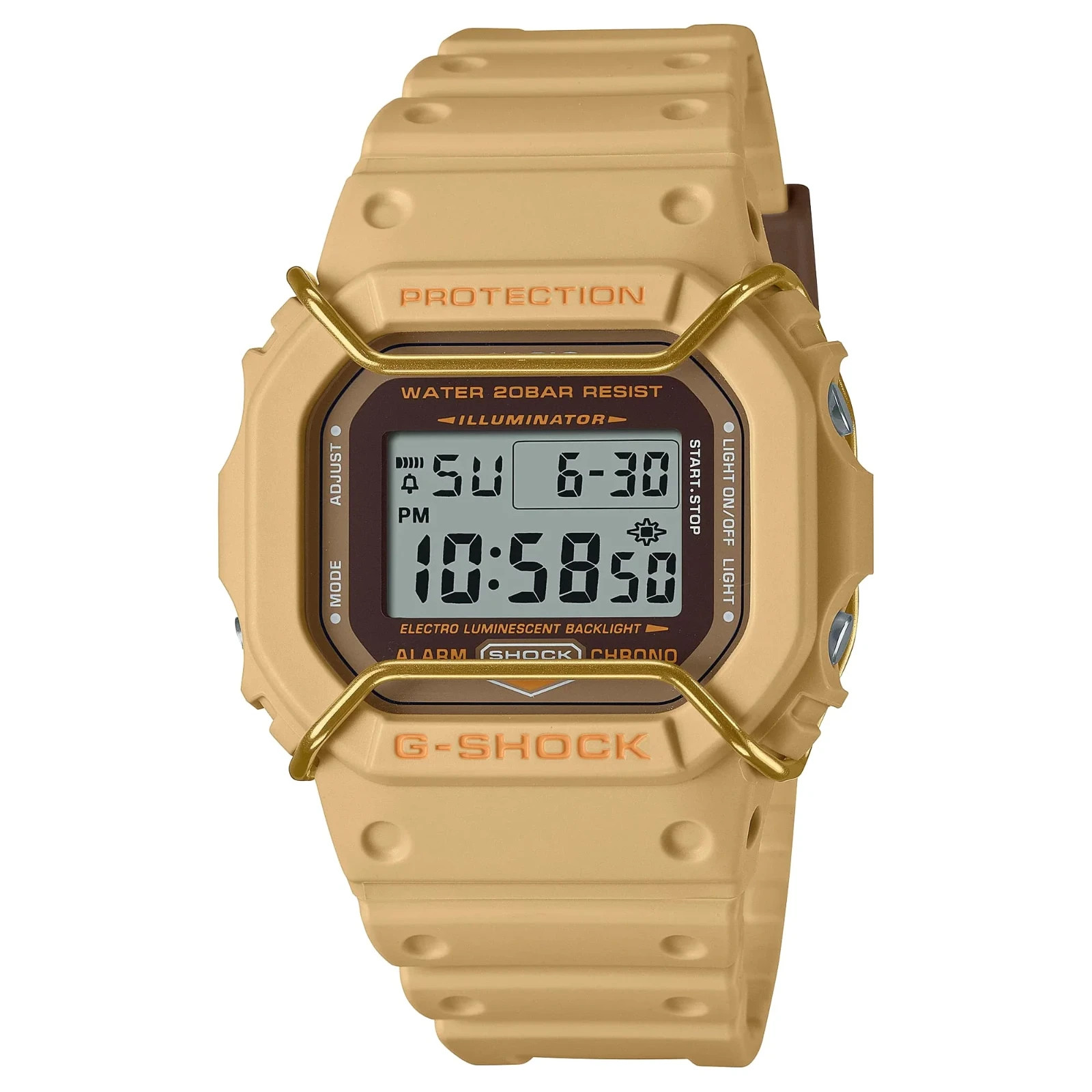 Casio G-SHOCK DW-5600PT-5DR Digital Men’s Watch Brown Resin Shock Resistant 200M