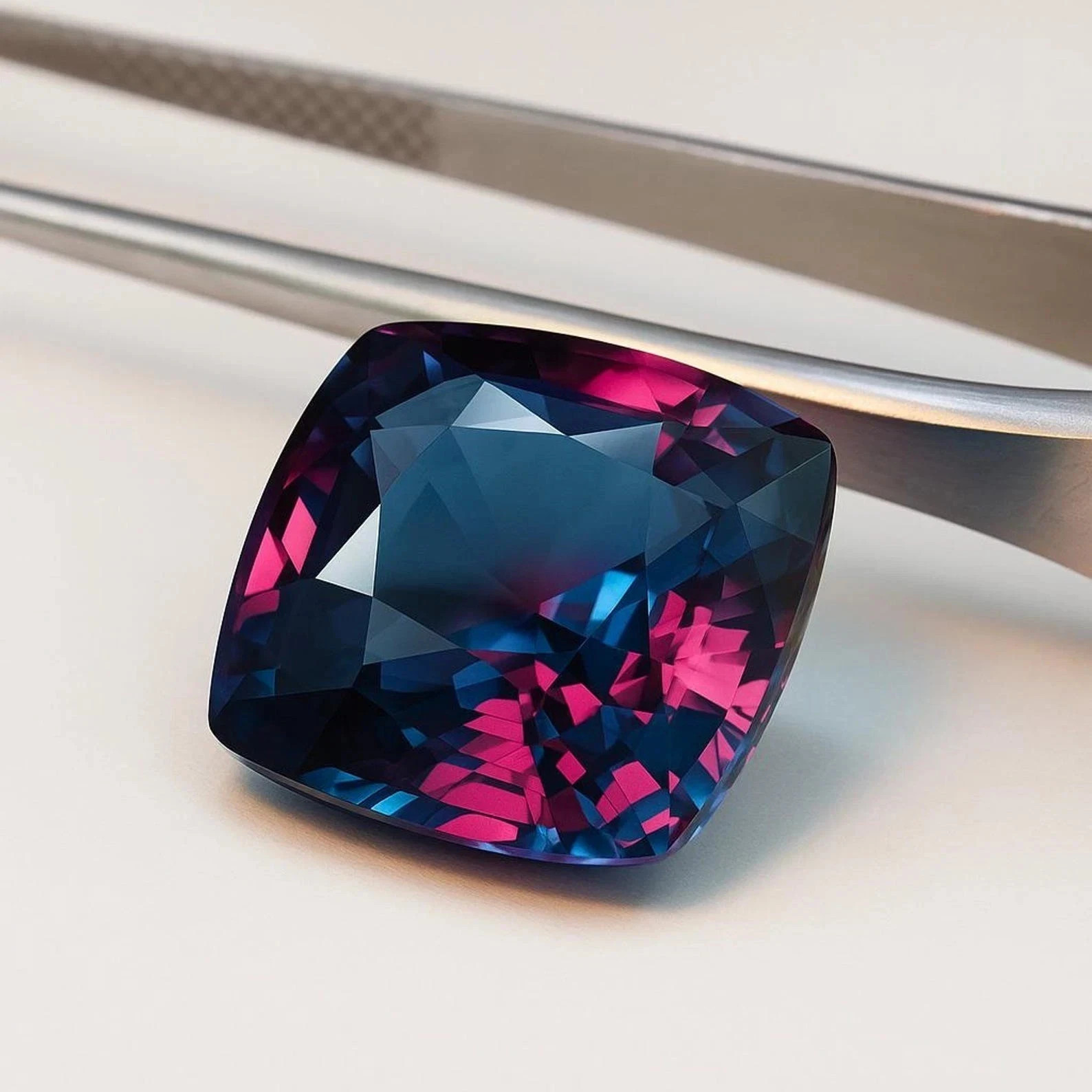 9.55 Ct+ Natural AA+ Alexandrite Color Change Cushion Cut Loose Gemstone