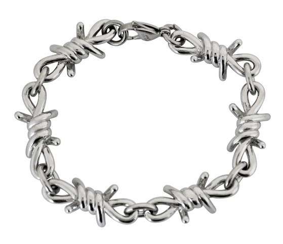 Men’s Barbed Wire Bracelet Strong & Large Stainless Steel 140