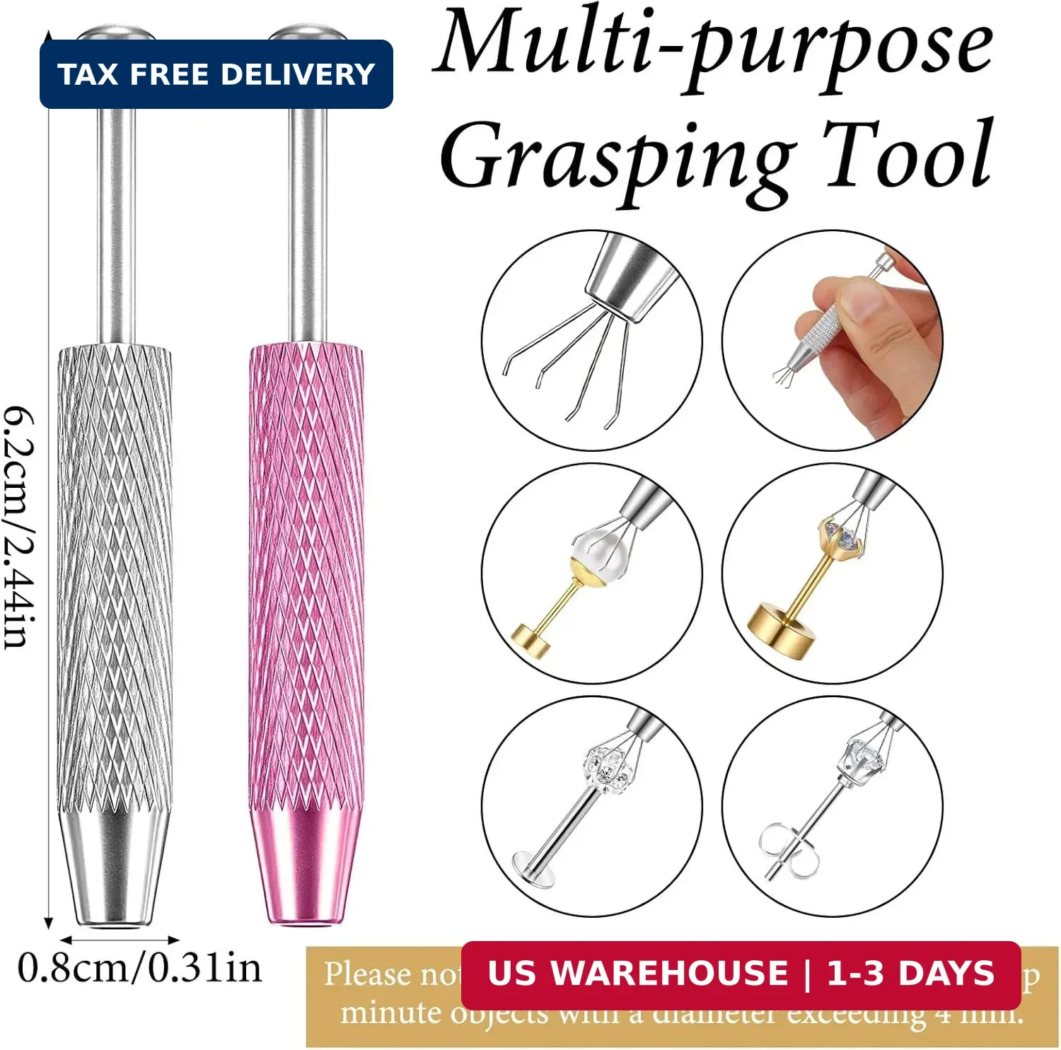 Ball Grabber Piercing Tools for Changing Jewelry Anti-slip Piercing Taper Ball G