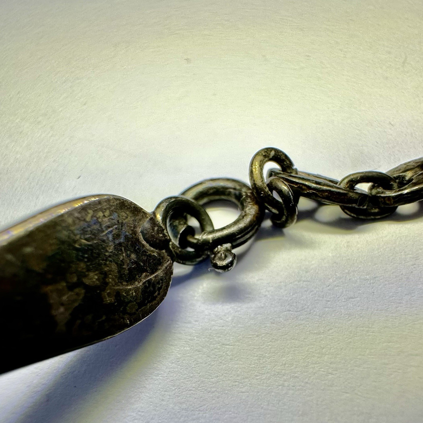 Vtg Sherman Isabelle Paquin S&IP Sterling Silver V Shape Torque Collar Oval Onyx