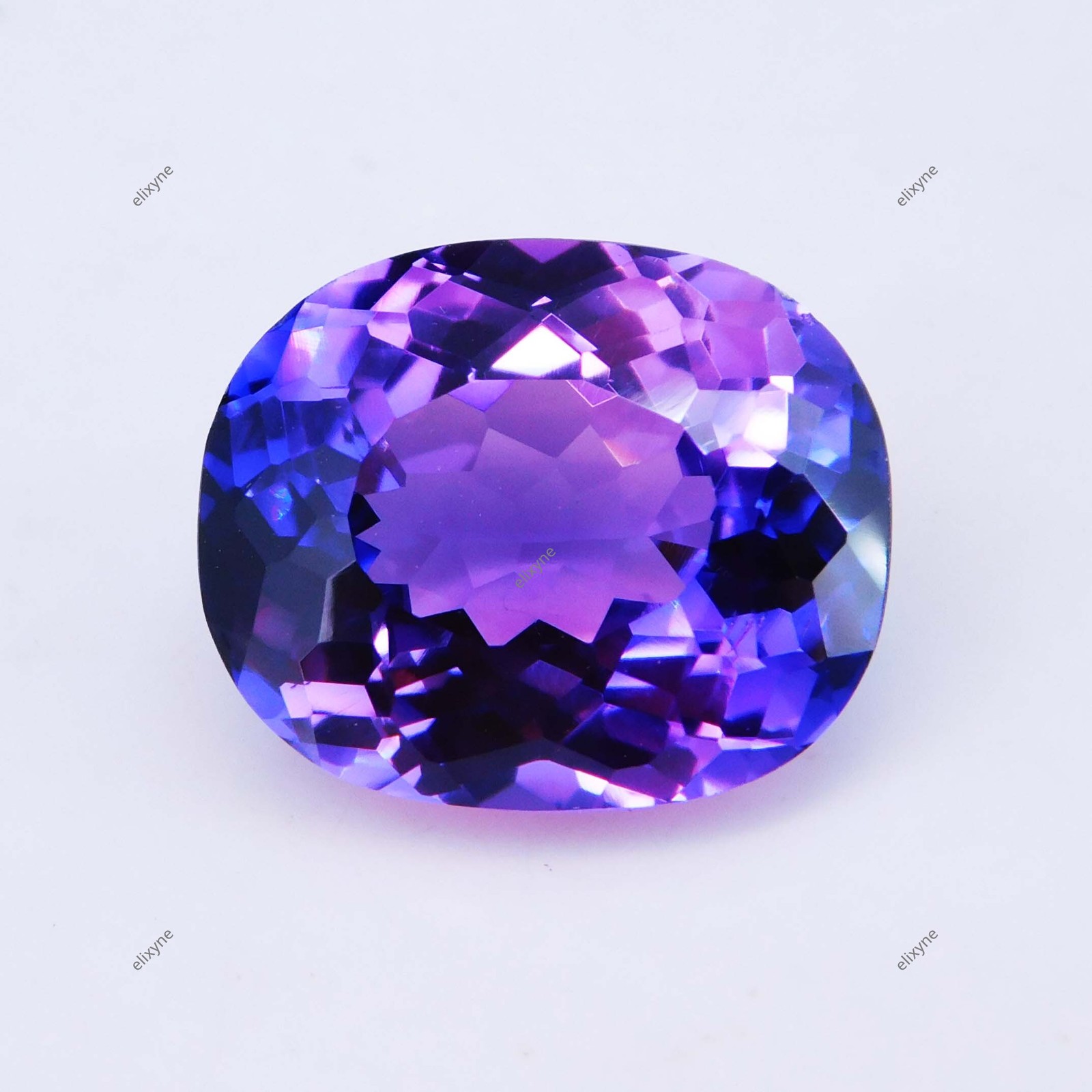 15.90 Ct Natural Boysenberry Sapphire Cushion Certified Loose Gemstone
