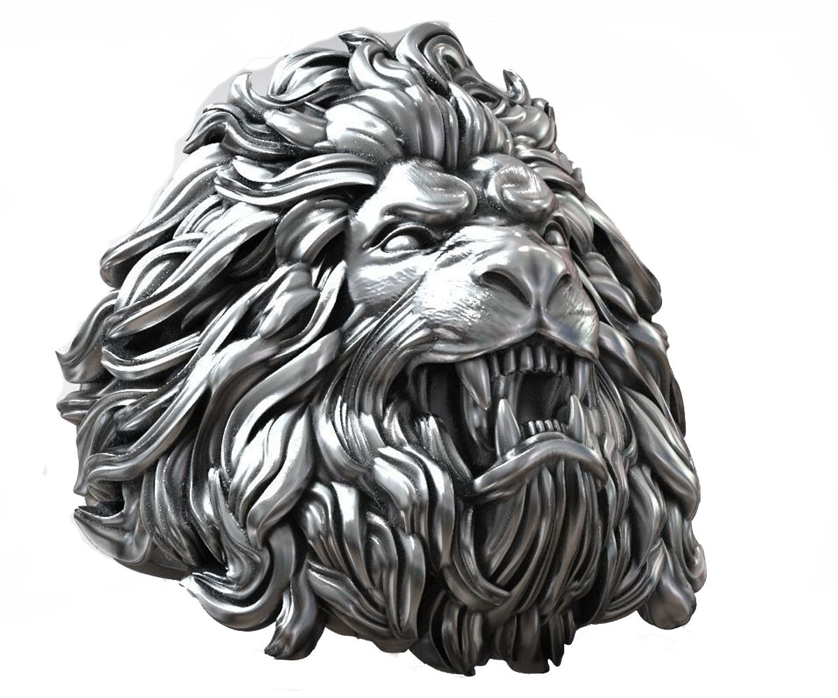 21g Big 3D Lion Rings King Of The Beasts Rings 925 SOLID STERLING Silver Many Sz
