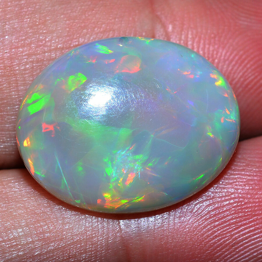 13.50 Cts AAA+ Huge Natural Ethiopian Opal GTL Certified Play of Colors Gemstone