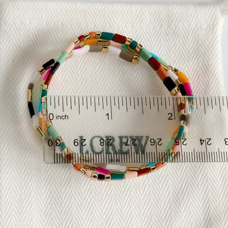 3pcs Jcrew Boho Beads Stretch Bracelet Chic Women Party Vacation Jewelry Gift
