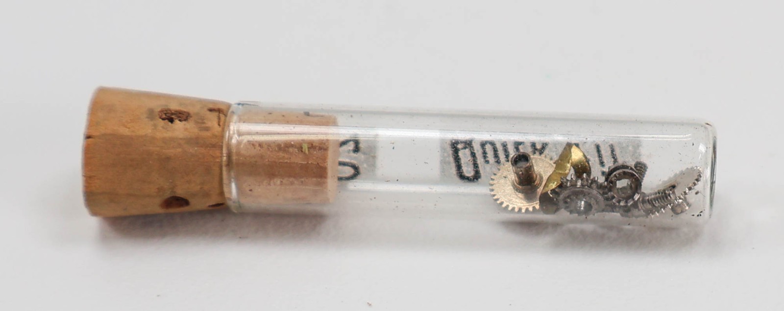 Lot of 5 Quick Fit Watch Parts in Vials #4,11,12,16,20 Misc VTG Pieces Repair
