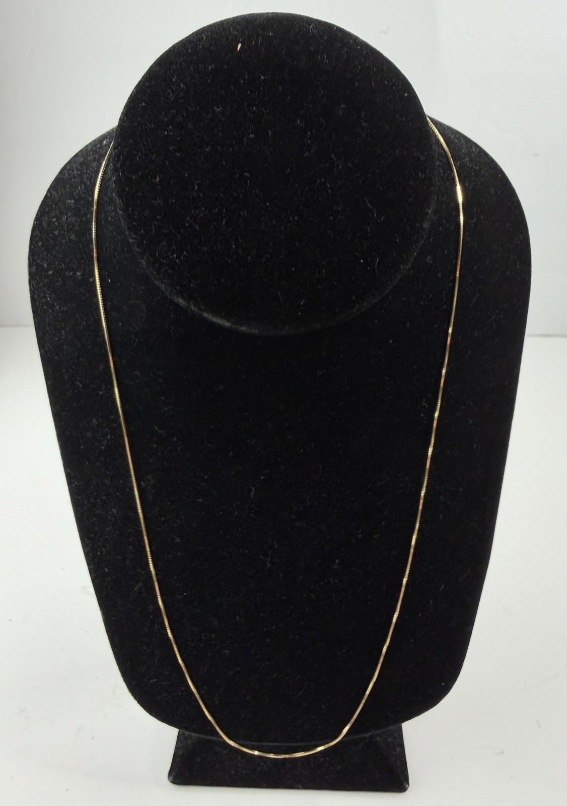 Midas 10K Yellow Gold Small Box Chain Necklace 22″ Made in Turkey 1.6g