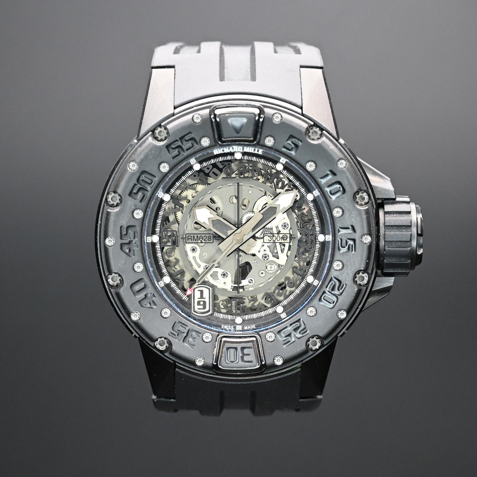 Richard Mille Diver 47mm Titanium Skeleton Dial Limited RM028 Box
