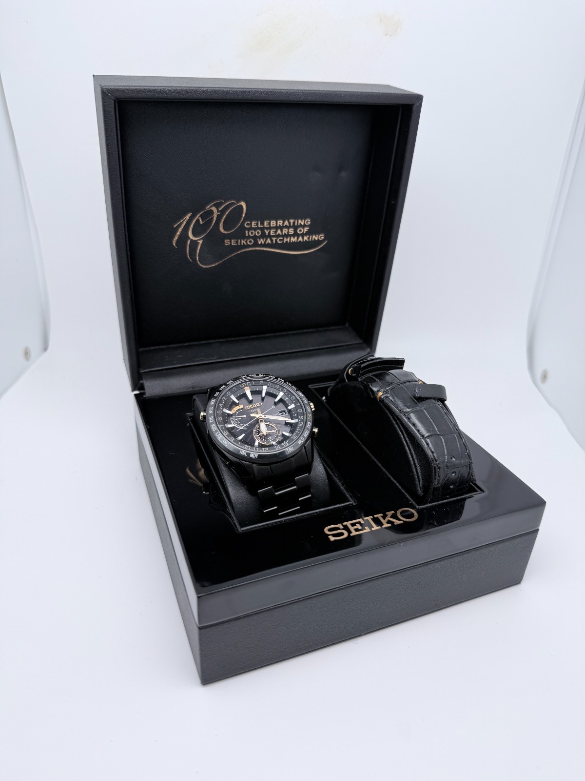 Limited Ed. Titanium Kintaro Hattori 100yr Seiko Astron 7X52-0AH0 GPS Solar wBox